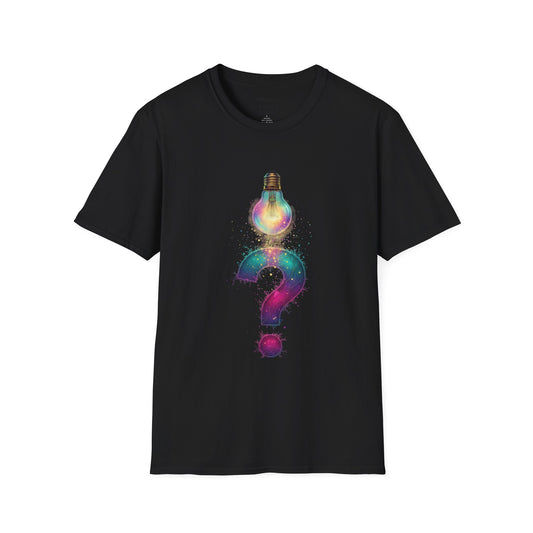 Idea Lightbulb Question Mark T-Shirt — Creative Thought Graphic Tee