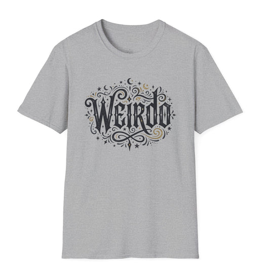 Weirdo Graphic T-Shirt — Vintage Ornamental Typography Tee