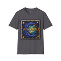 Weirdo Stained Glass Graphic T-Shirt — Retro Celestial Art Tee