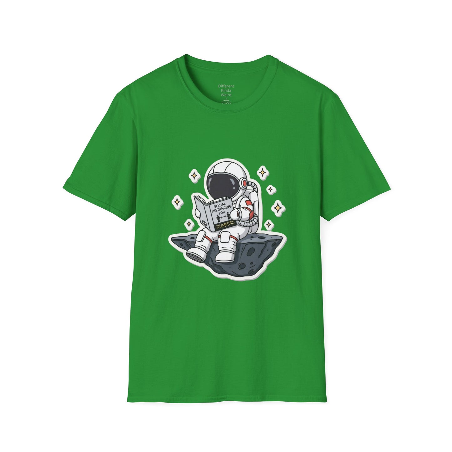 Astronaut Reading T-Shirt — Cute Space Explorer Graphic Tee