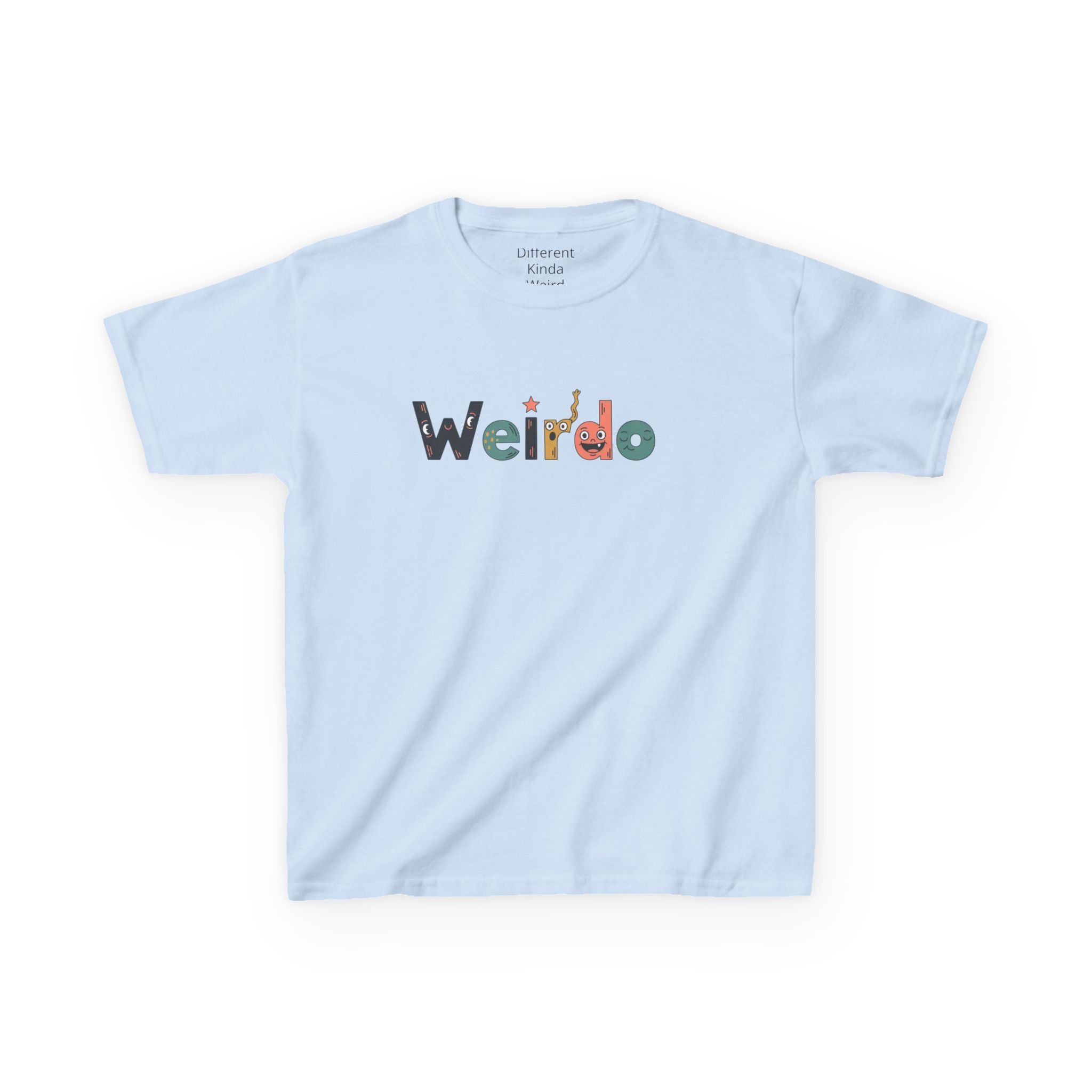 Kids Tee — 'Weirdo' Colorful Letter Graphic