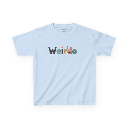 Kids Tee — 'Weirdo' Colorful Letter Graphic