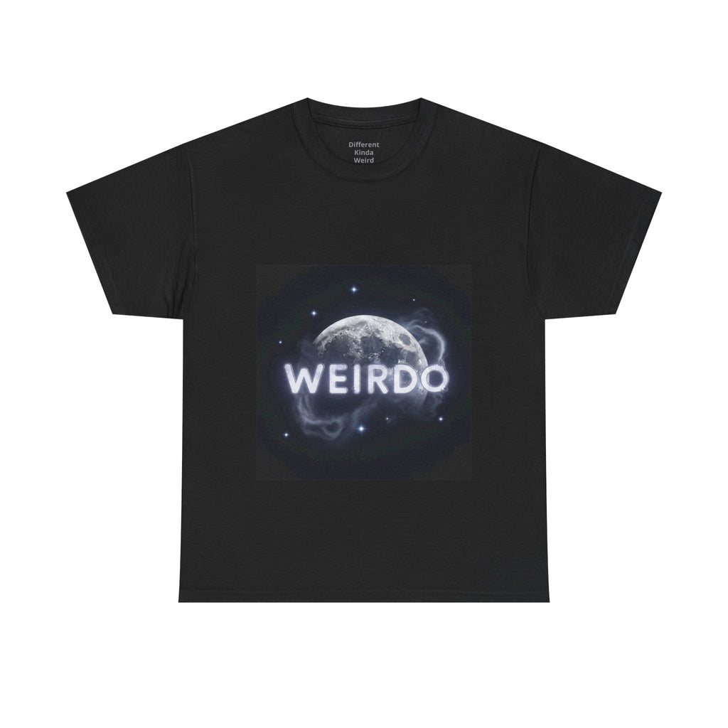 Weirdo Moon Graphic Tee — Cosmic Funny Statement T-Shirt