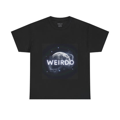 Weirdo Moon Graphic Tee — Cosmic Funny Statement T-Shirt