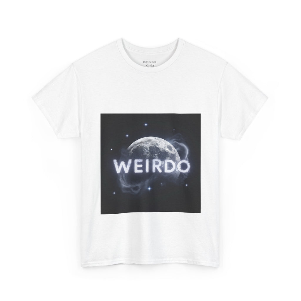 Weirdo Moon Graphic Tee — Cosmic Funny Statement T-Shirt