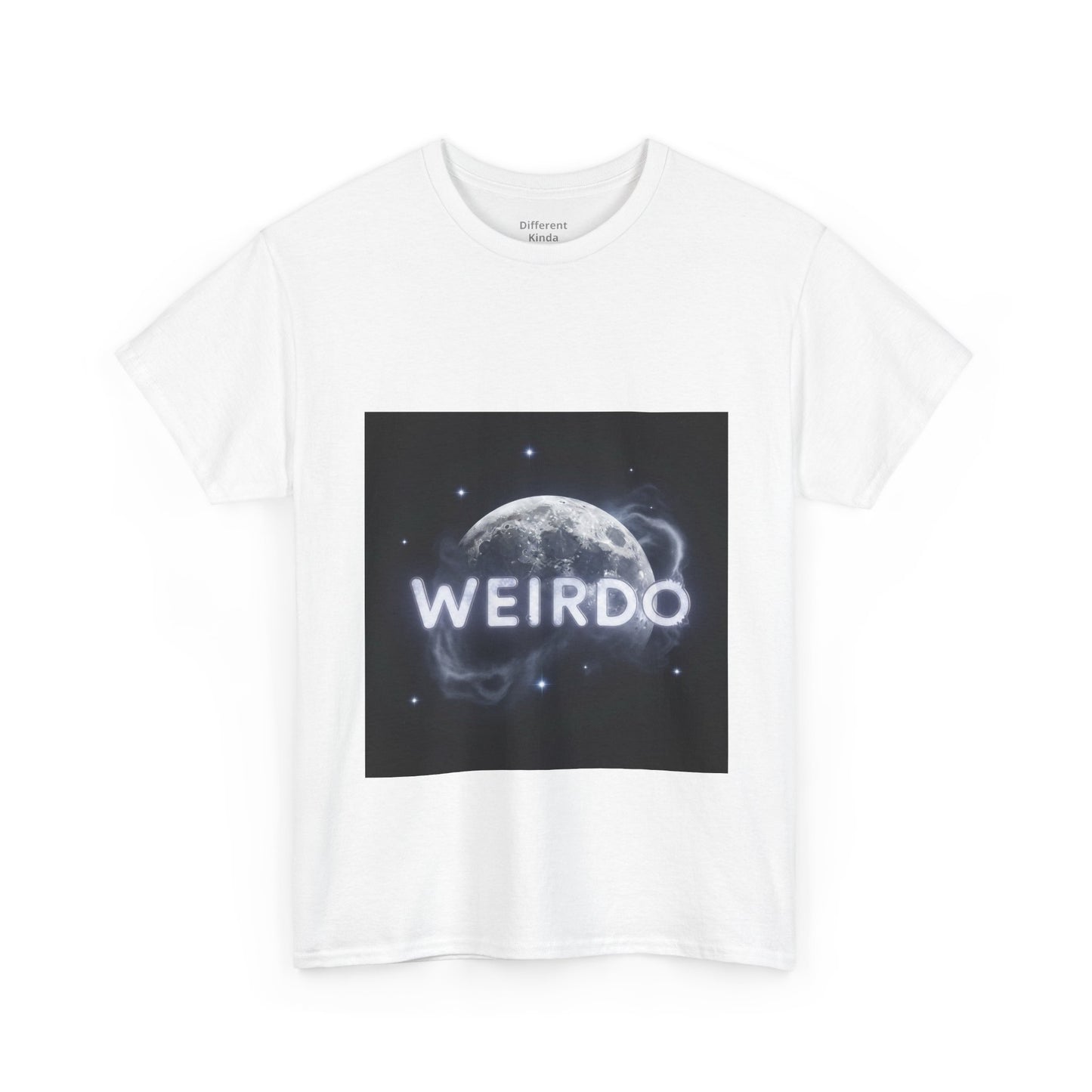 Weirdo Moon Graphic Tee — Cosmic Funny Statement T-Shirt