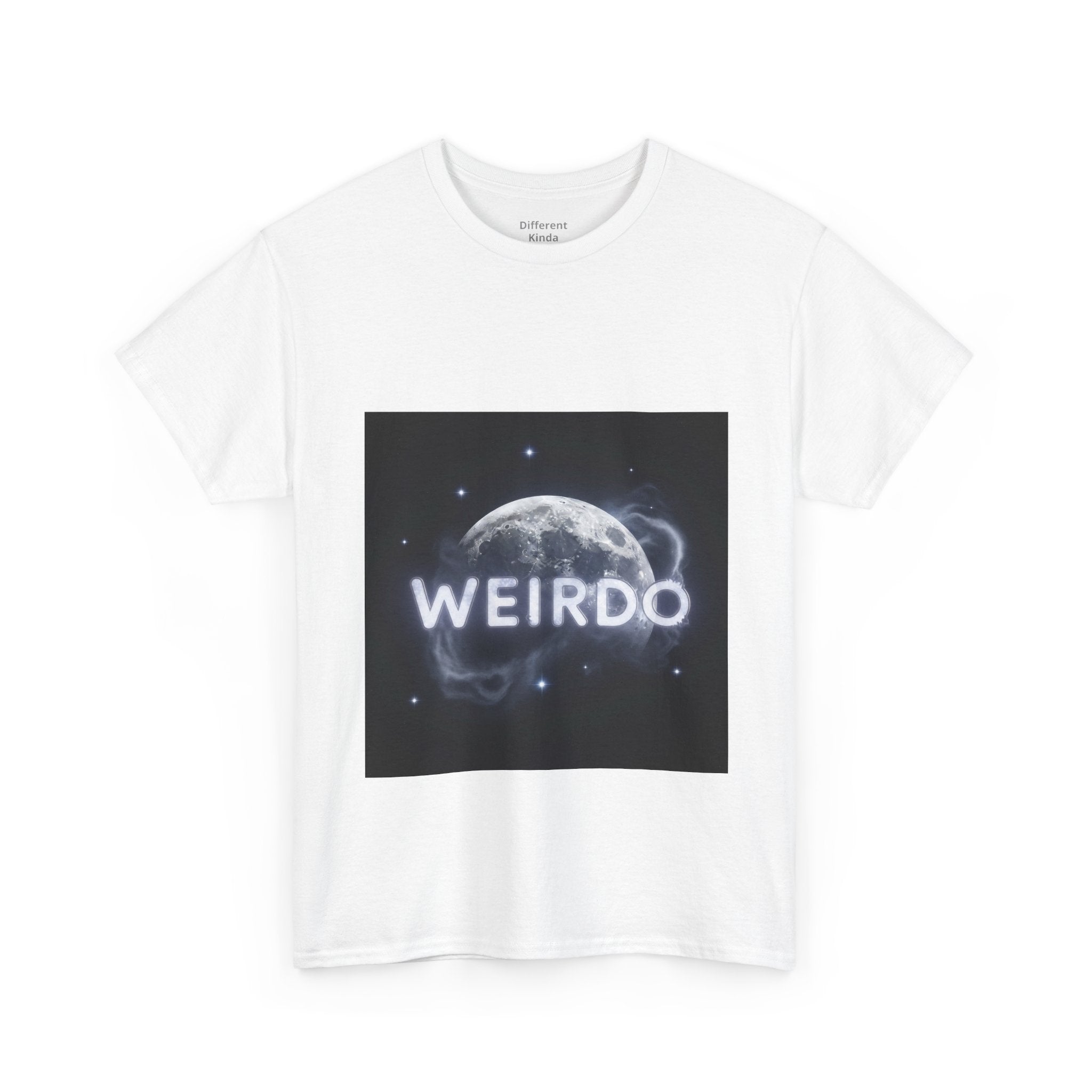 Weirdo Moon Graphic Tee — Cosmic Funny Statement T-Shirt