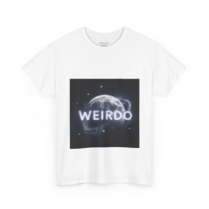 Weirdo Moon Graphic Tee — Cosmic Funny Statement T-Shirt