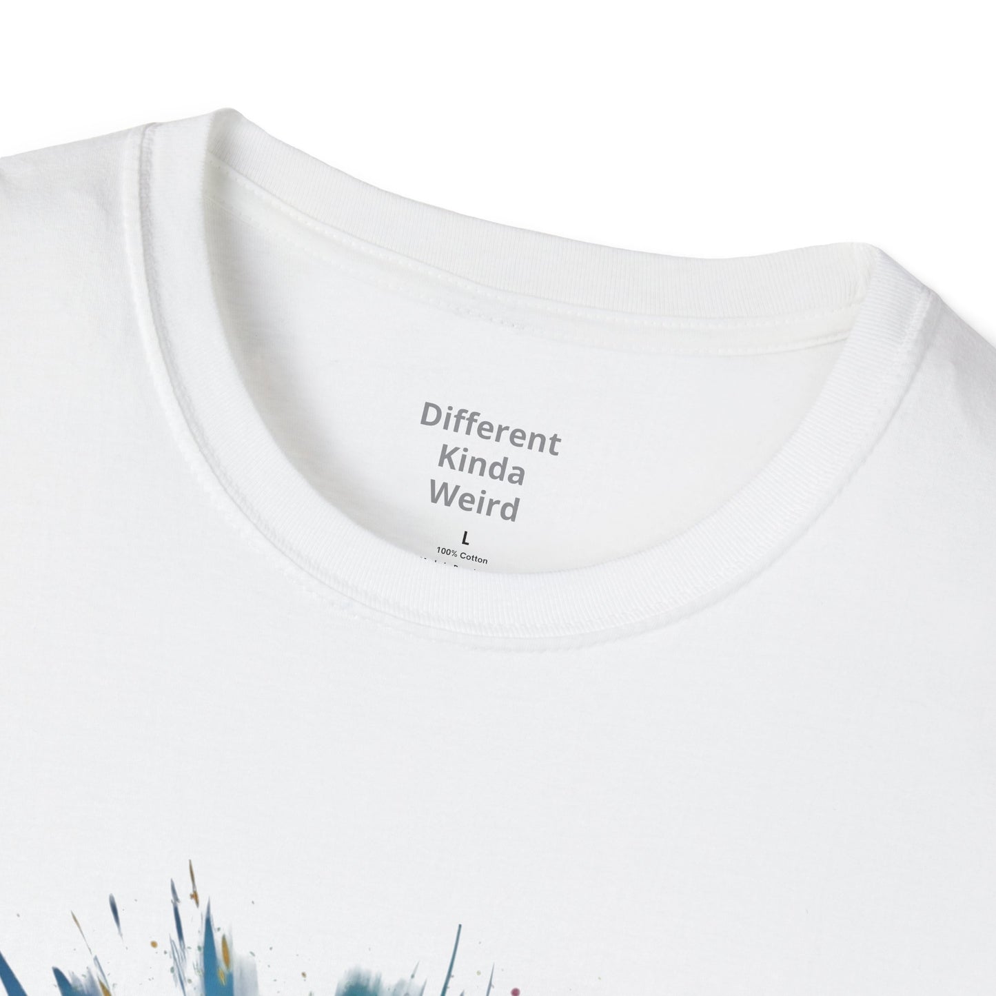 Cat Moonwatercolor T-Shirt — Colorful Crescent Moon Cat Tee