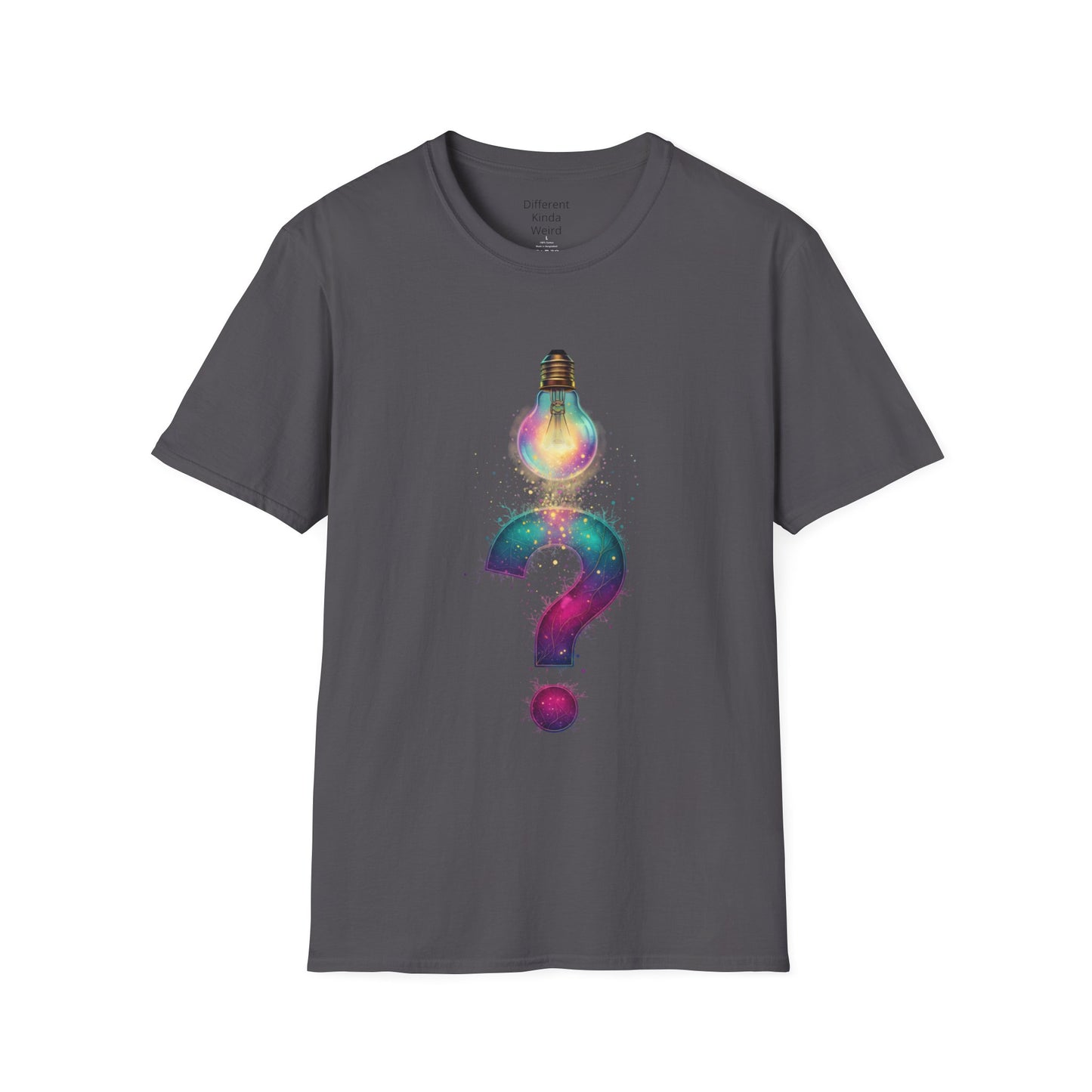 Idea Lightbulb Question Mark T-Shirt — Creative Thought Graphic Tee