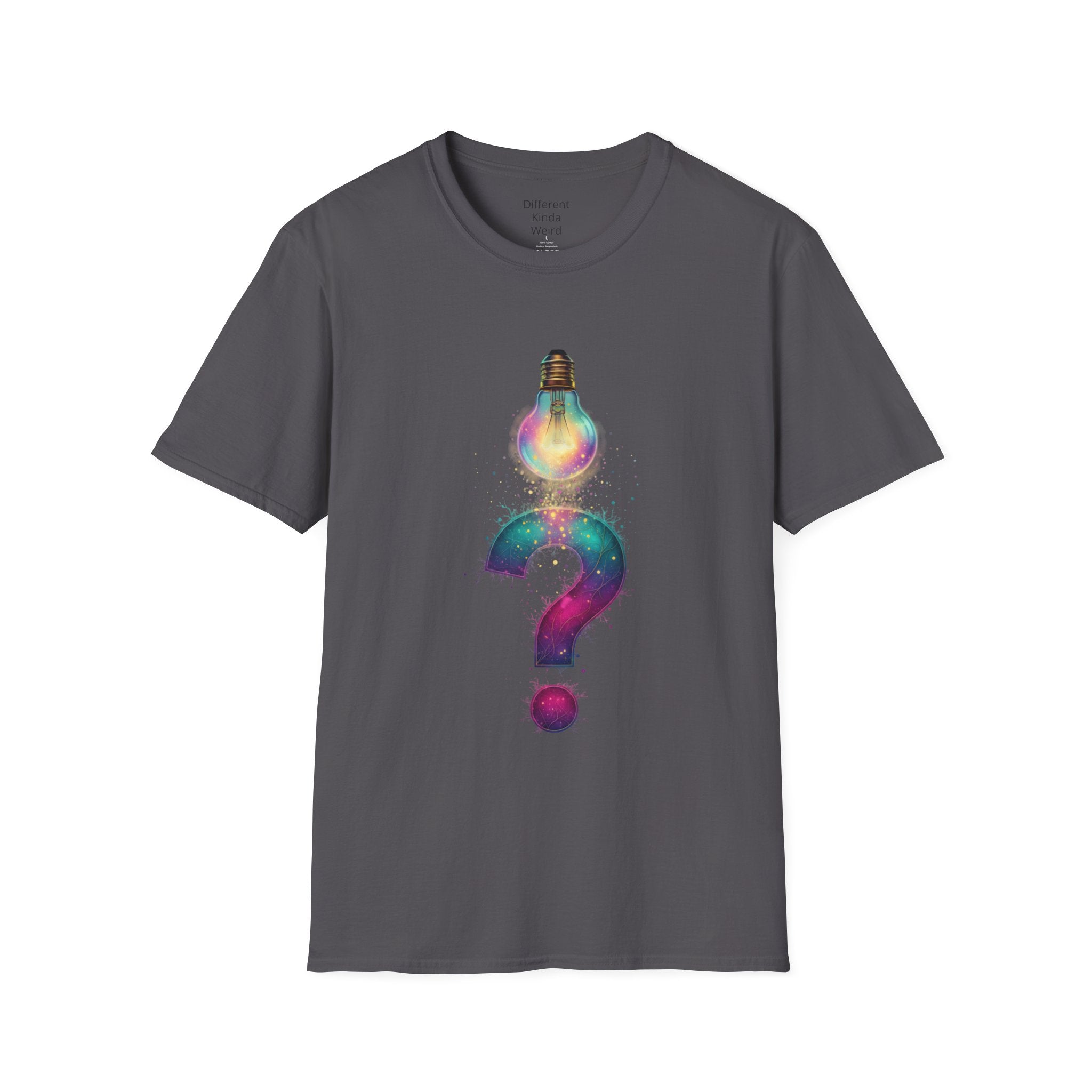 Idea Lightbulb Question Mark T-Shirt — Creative Thought Graphic Tee