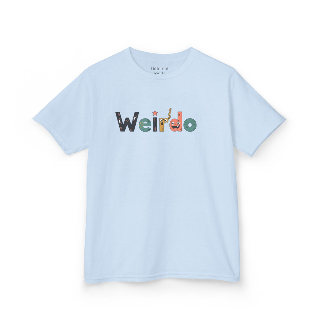 Kids Tee — 'Weirdo' Colorful Letter Graphic
