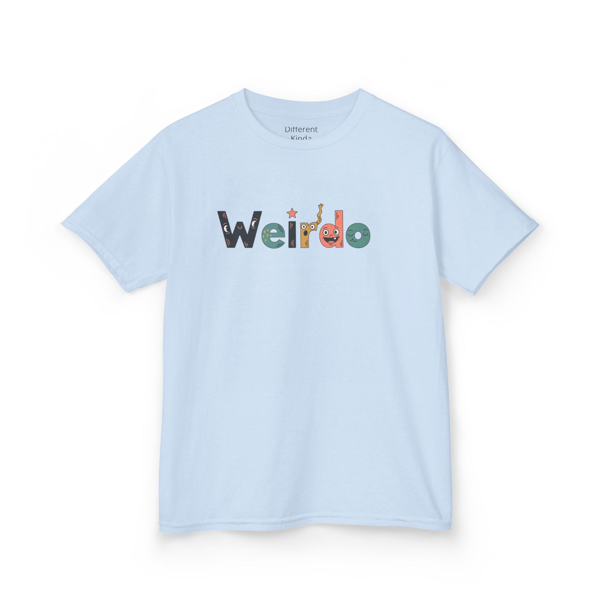 Kids Tee — 'Weirdo' Colorful Letter Graphic