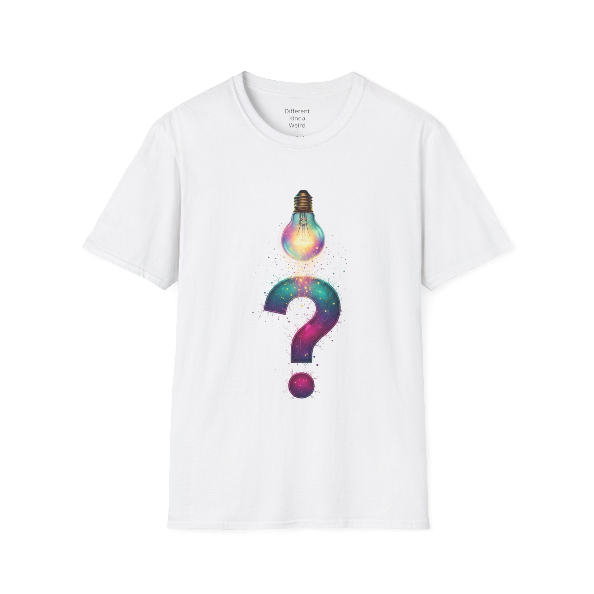 Idea Lightbulb Question Mark T-Shirt — Creative Thought Graphic Tee