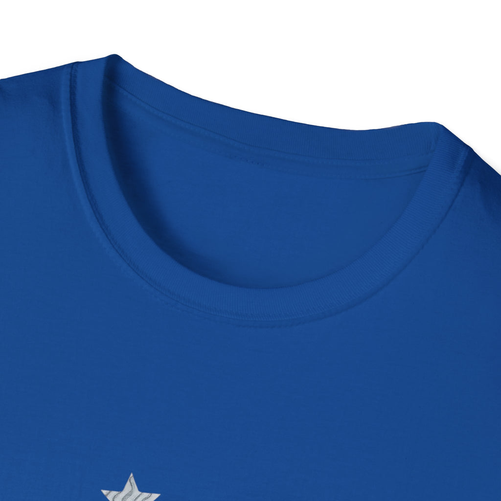 Celestial Cat Graphic Tee — Cute Space Cat T-Shirt with Stars