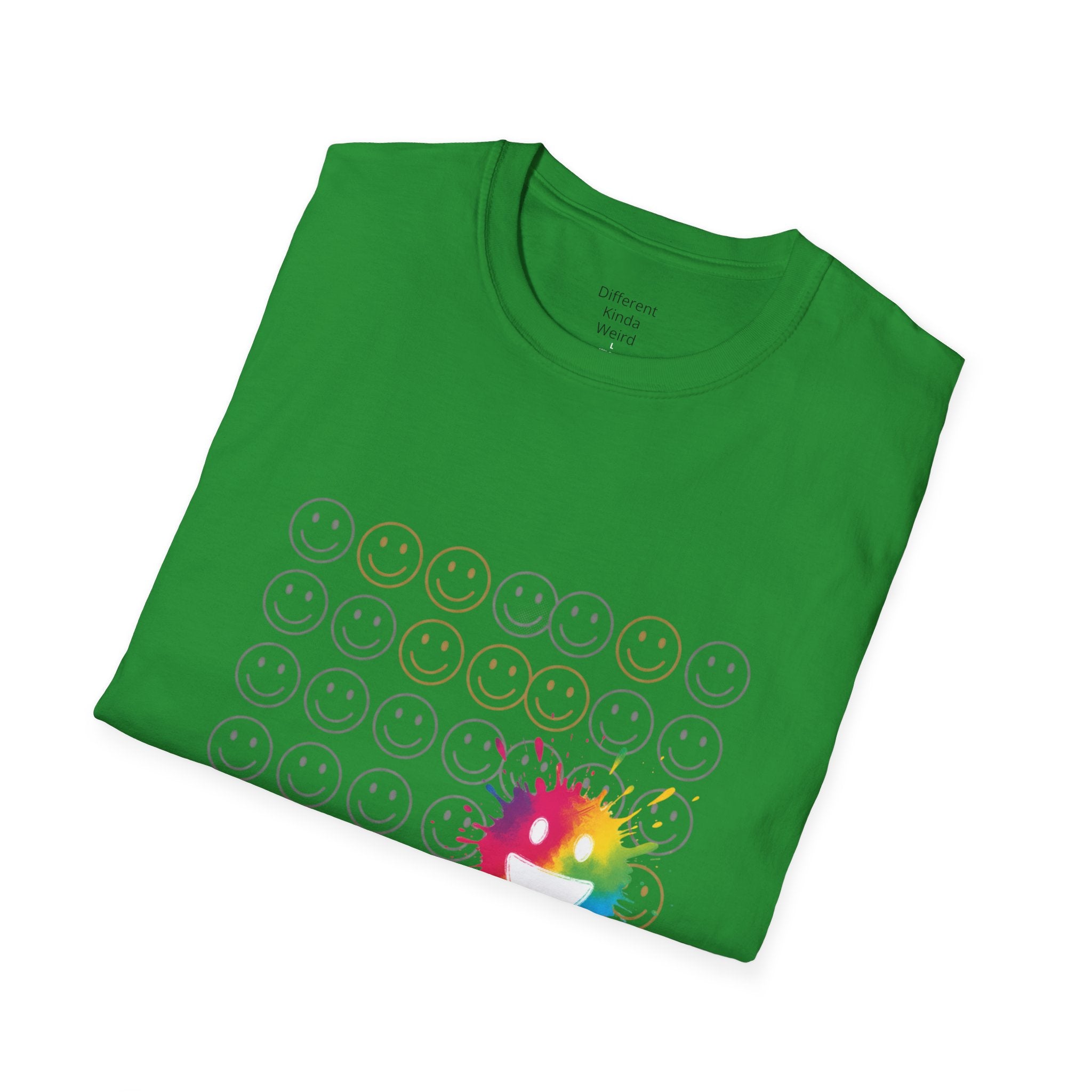 Smiley Grid T-Shirt — Color Splash Emoticon Graphic Tee