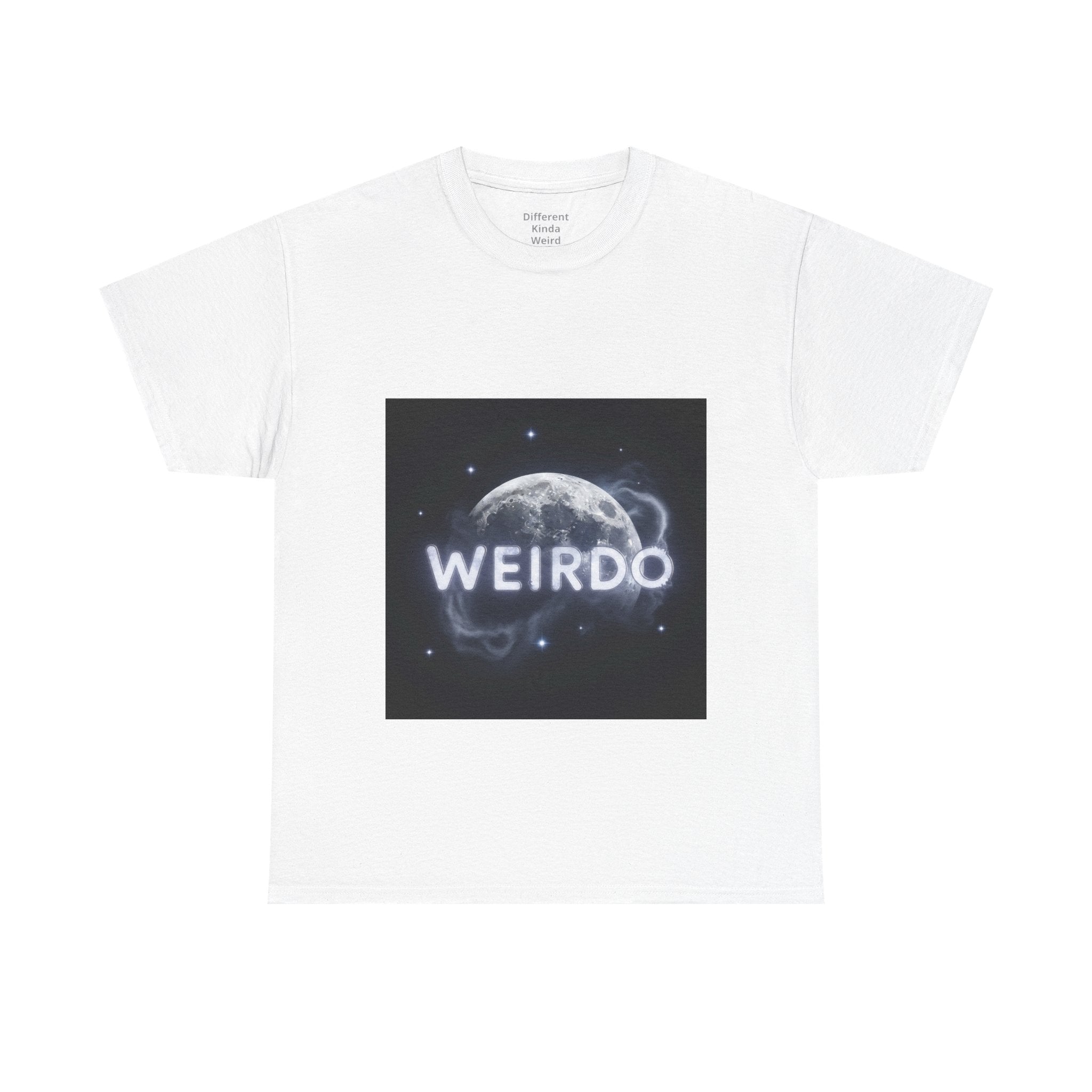 Weirdo Moon Graphic Tee — Cosmic Funny Statement T-Shirt