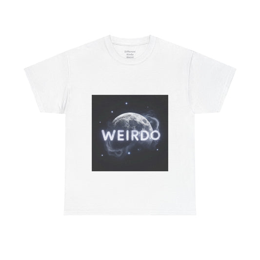 Weirdo Moon Graphic Tee — Cosmic Funny Statement T-Shirt