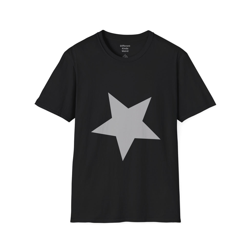 Star Graphic T-Shirt — Minimal Grey Star Tee