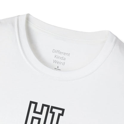 Cat Paw 'HI' T-Shirt — Cute Pixel Art Kitty Paw Graphic Tee