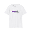 Weirdo Graphic Tee — Purple Grunge Text T-Shirt