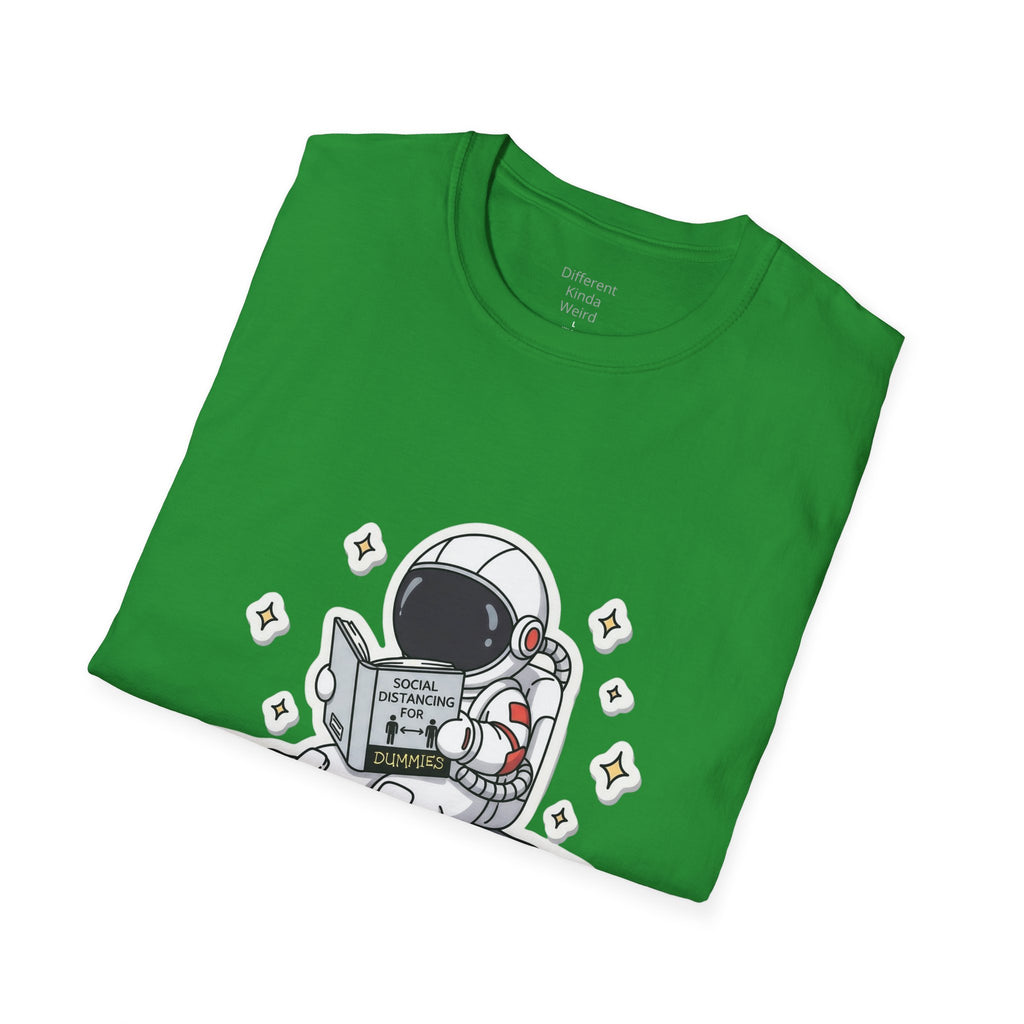 Astronaut Reading T-Shirt — Cute Space Explorer Graphic Tee