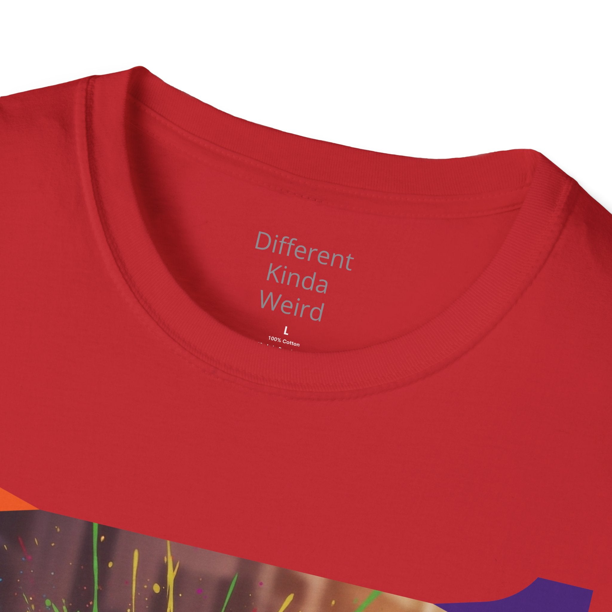 T-Shirt — "Warning Weirdo" Retro Smiley Graphic Tee