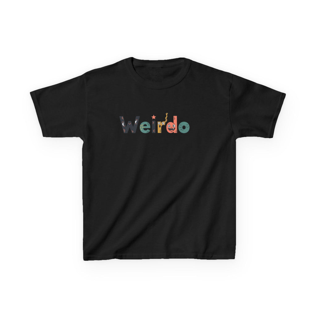 Kids Tee — 'Weirdo' Colorful Letter Graphic