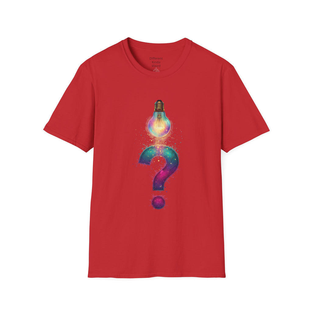 Idea Lightbulb Question Mark T-Shirt — Creative Thought Graphic Tee