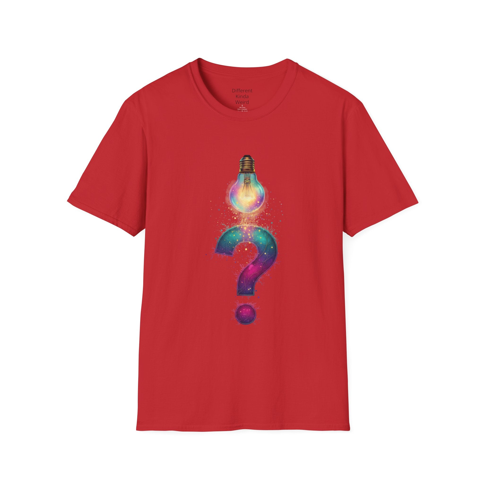 Idea Lightbulb Question Mark T-Shirt — Creative Thought Graphic Tee