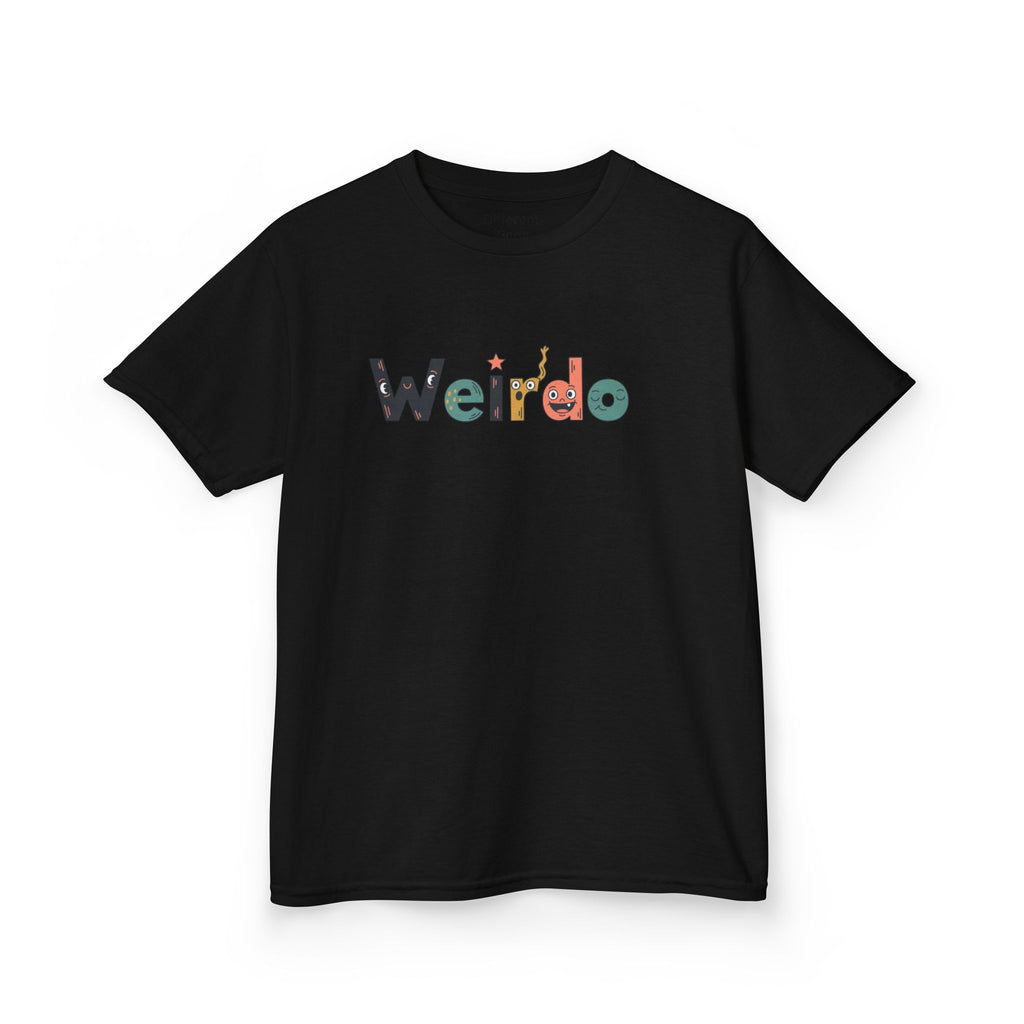 Kids Tee — 'Weirdo' Colorful Letter Graphic