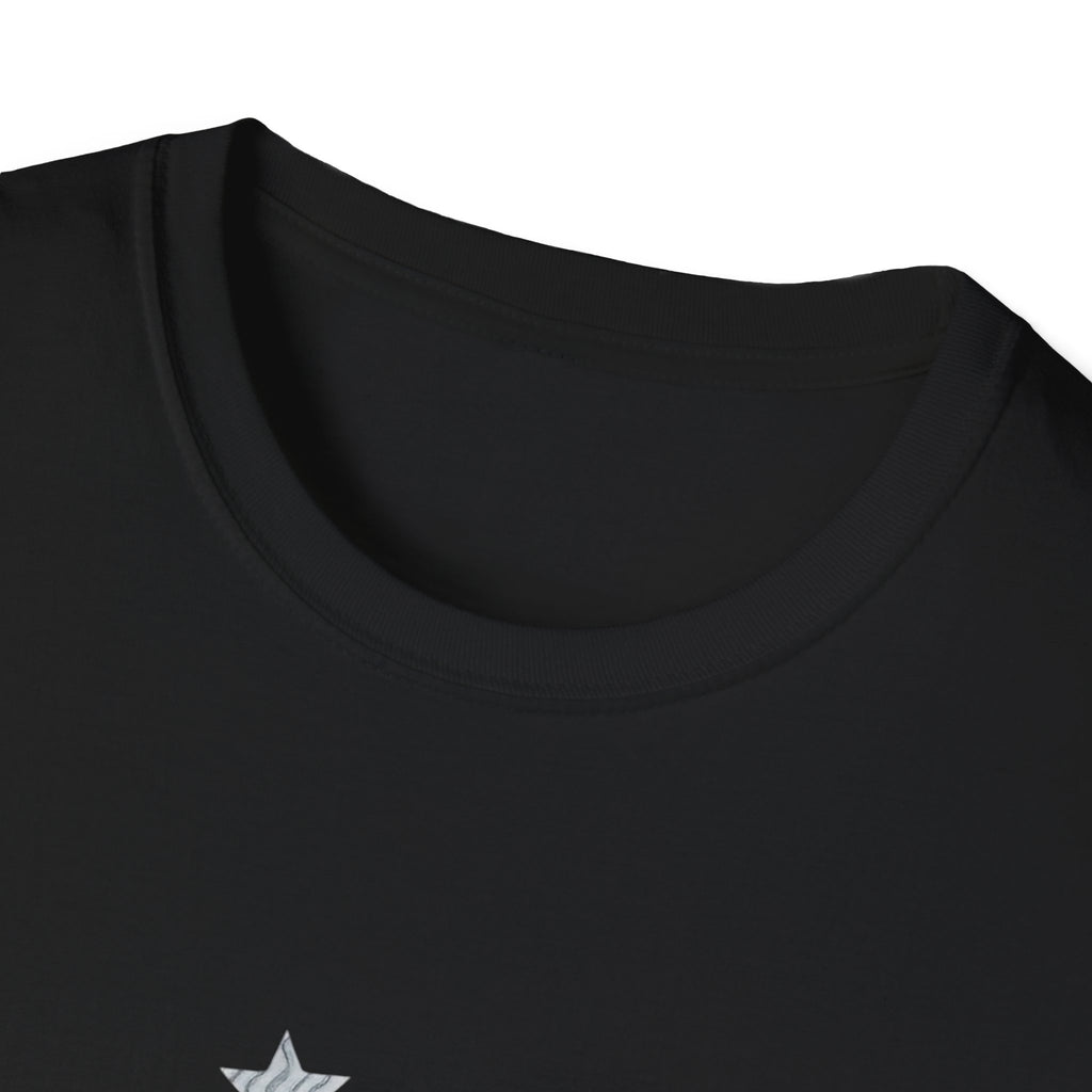 Celestial Cat Graphic Tee — Cute Space Cat T-Shirt with Stars