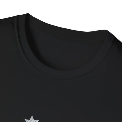Celestial Cat Graphic Tee — Cute Space Cat T-Shirt with Stars