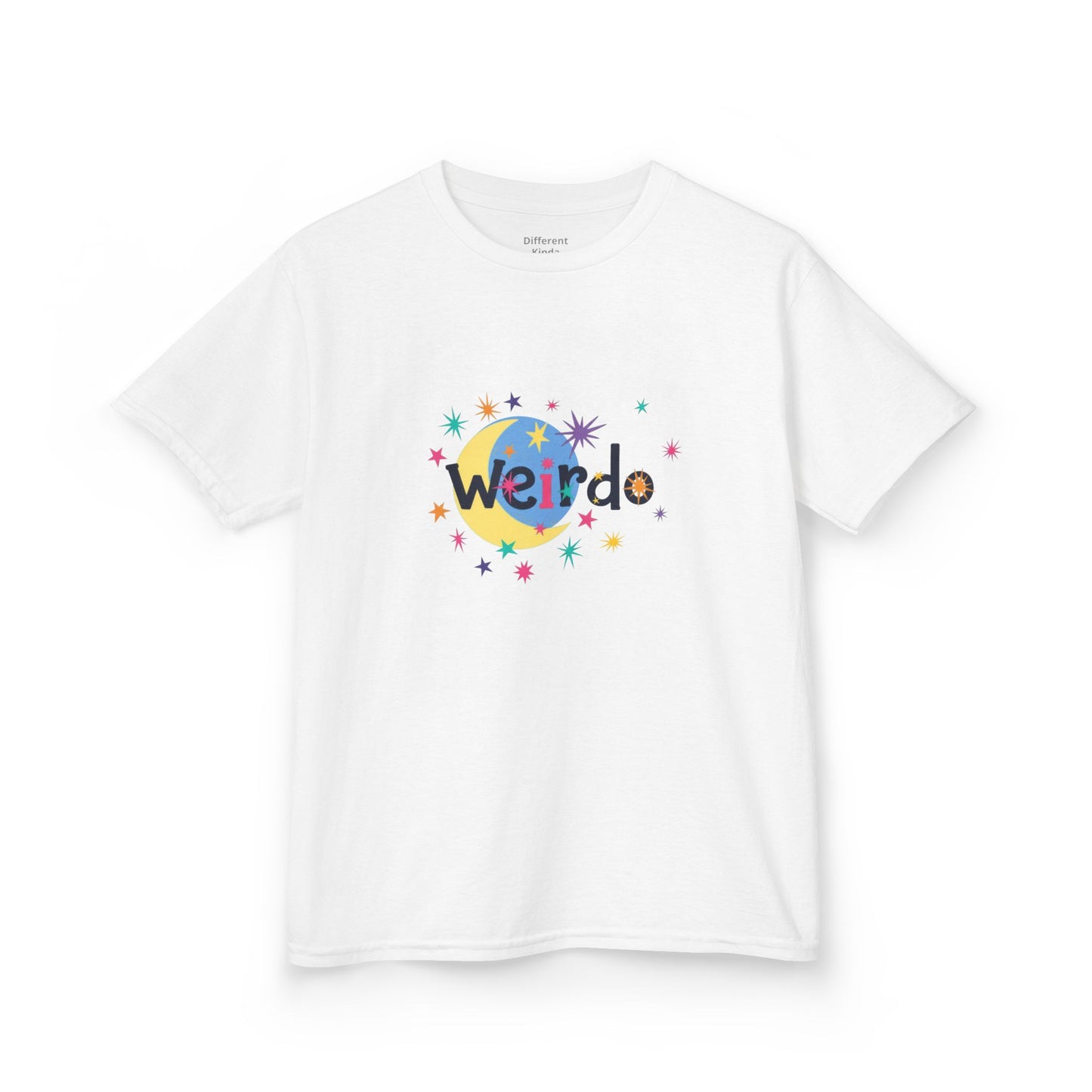 Kids "Weirdo" Graphic Tee — Colorful Confetti Design