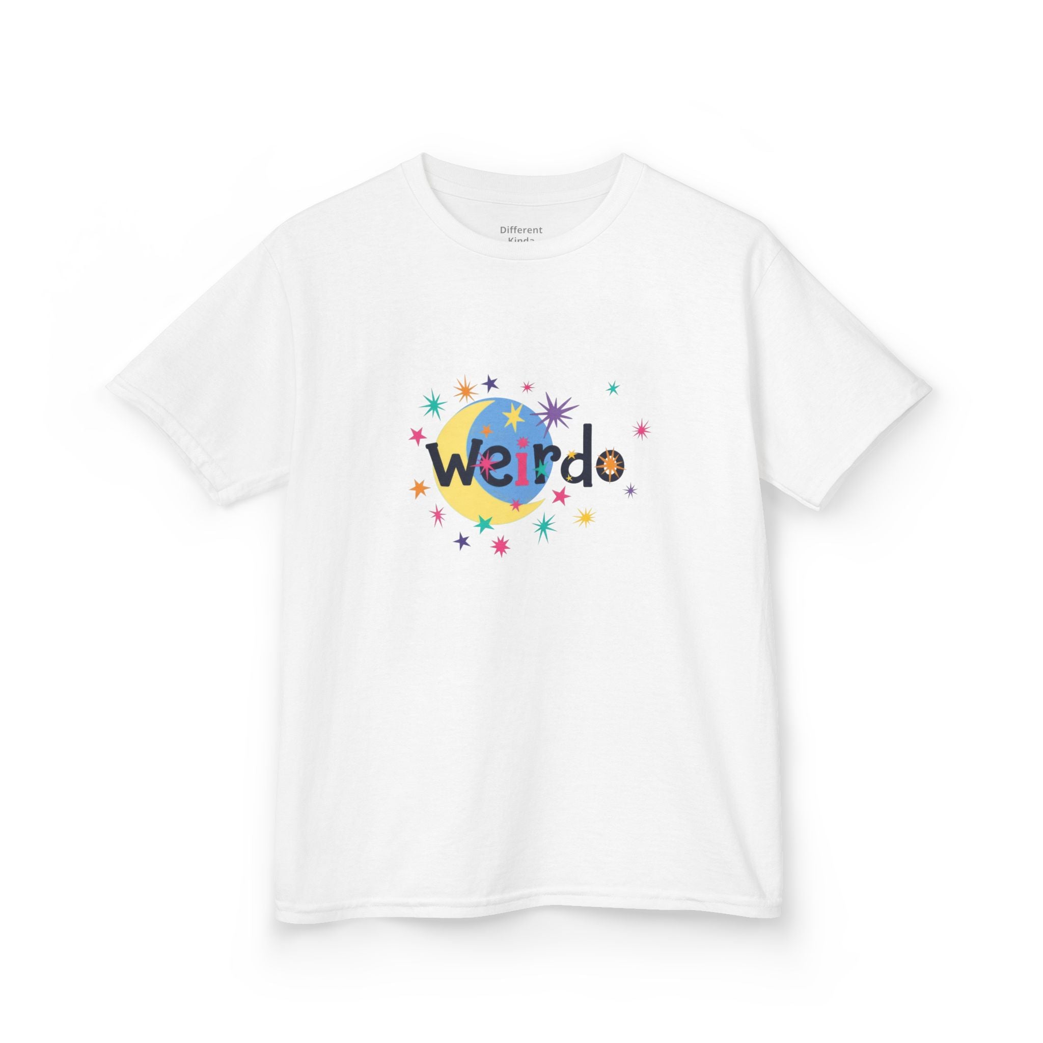 Kids "Weirdo" Graphic Tee — Colorful Confetti Design