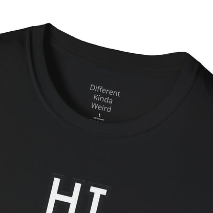 Cat Paw 'HI' T-Shirt — Cute Pixel Art Kitty Paw Graphic Tee