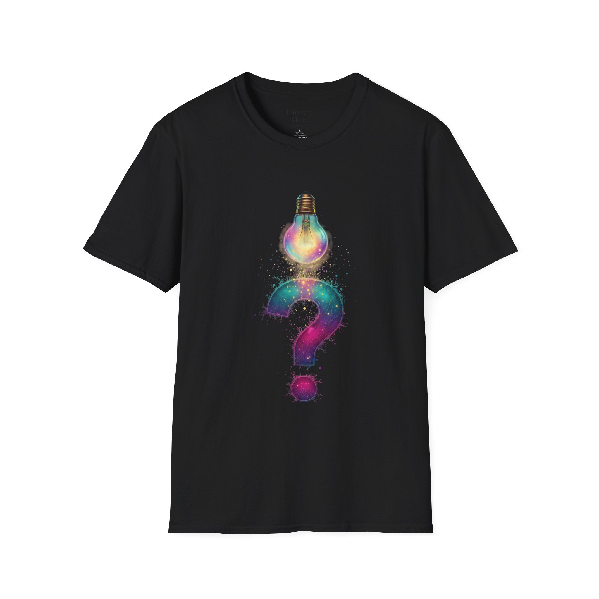 Idea Lightbulb Question Mark T-Shirt — Creative Thought Graphic Tee