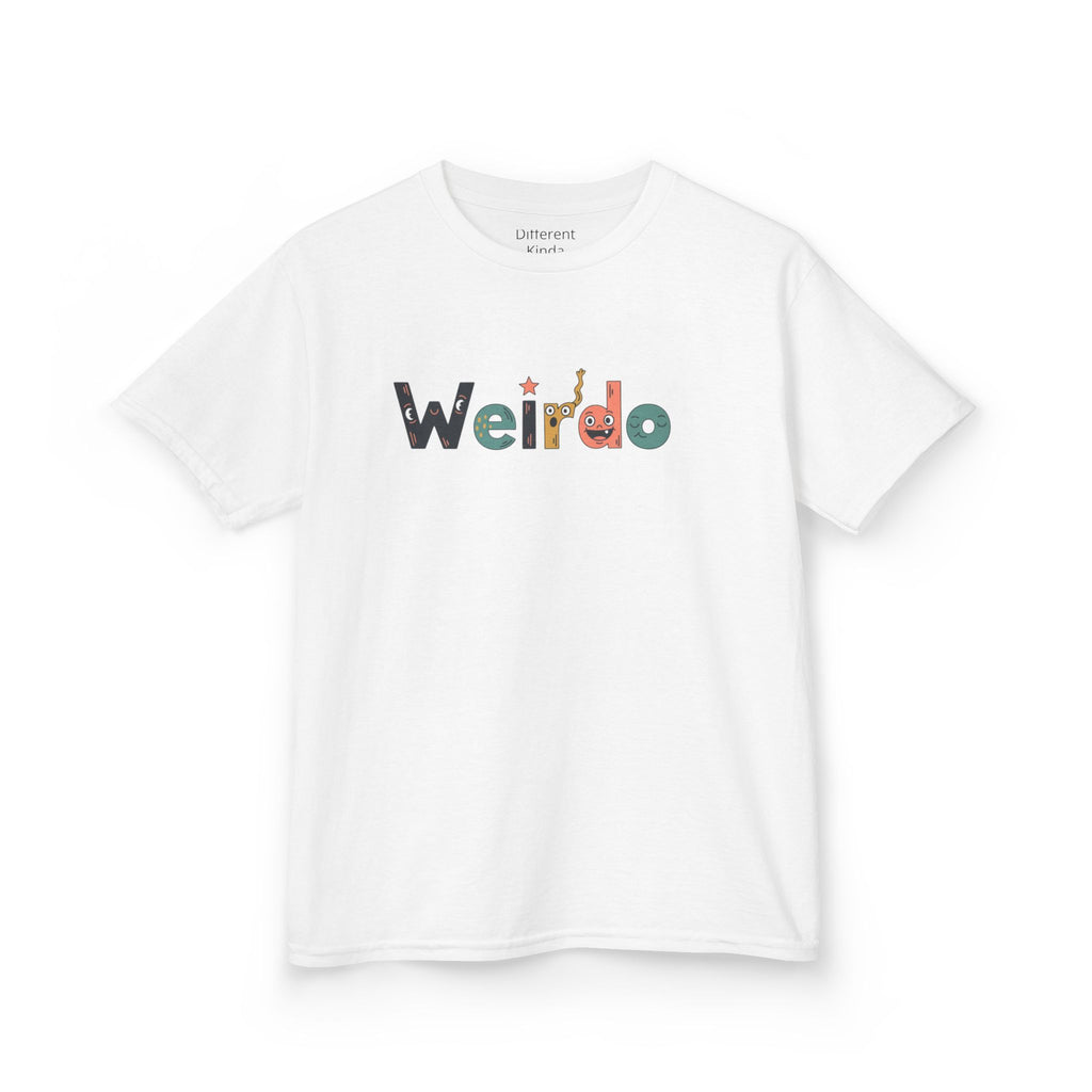 Kids Tee — 'Weirdo' Colorful Letter Graphic