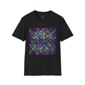 Weirdo Stained Glass T-Shirt — Colorful Mosaic 'WEIRDO' Graphic Tee