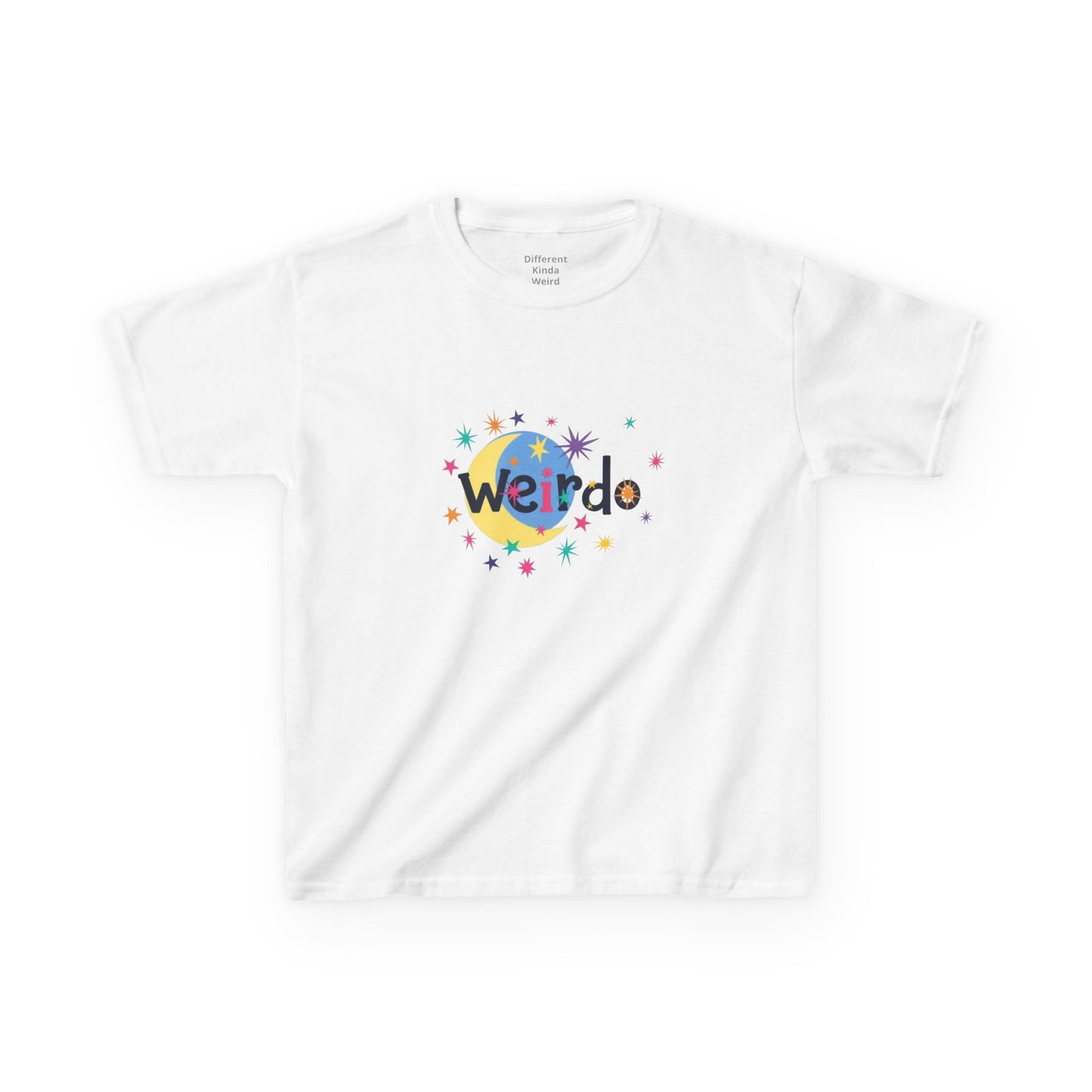 Kids "Weirdo" Graphic Tee — Colorful Confetti Design