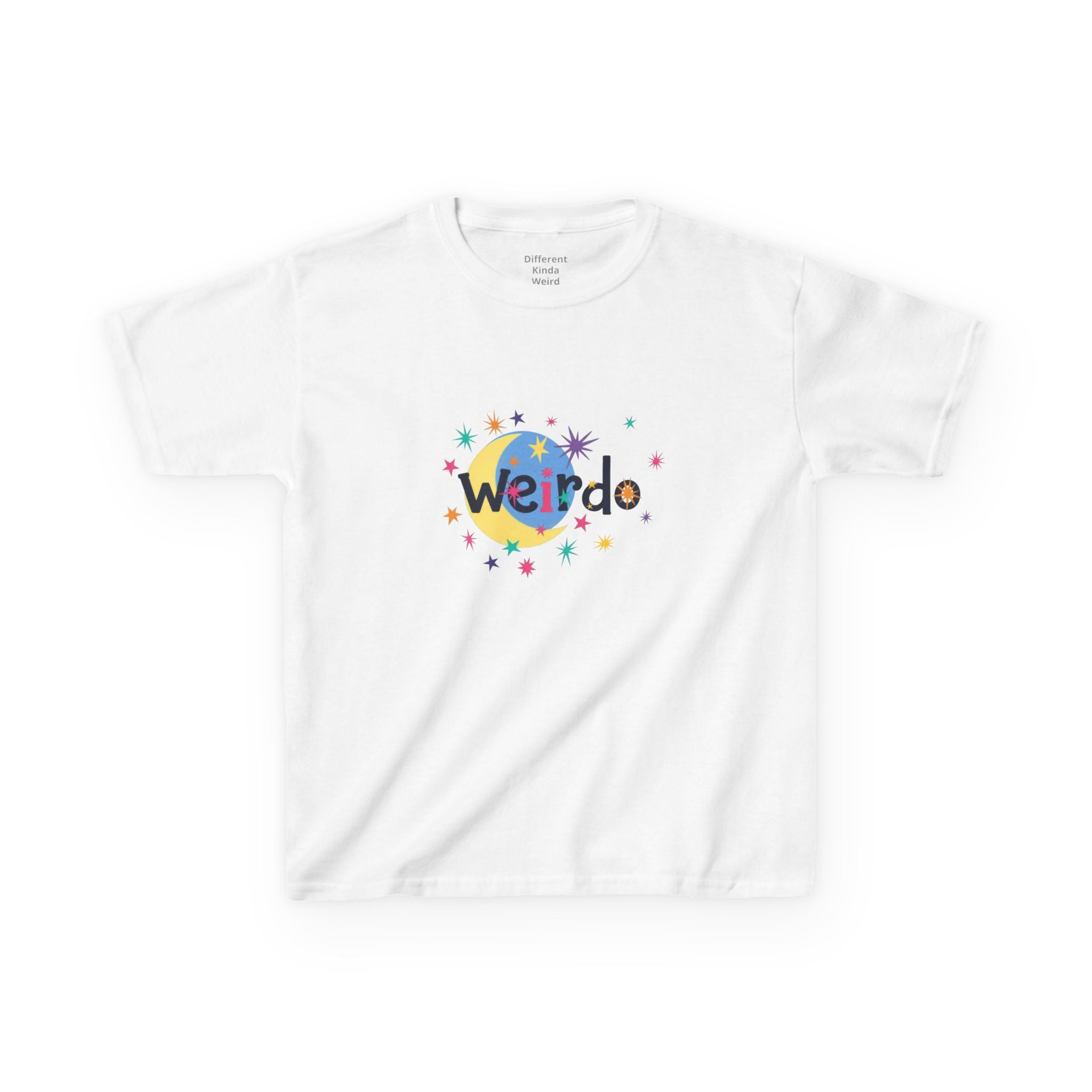 Kids "Weirdo" Graphic Tee — Colorful Confetti Design