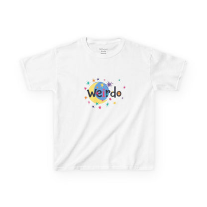 Kids "Weirdo" Graphic Tee — Colorful Confetti Design