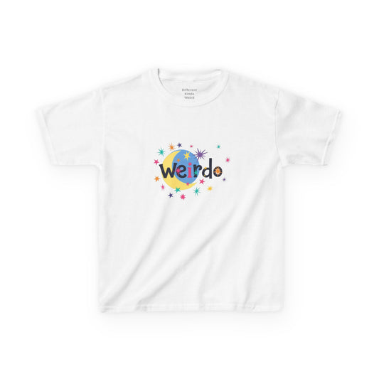 Kids "Weirdo" Graphic Tee — Colorful Confetti Design