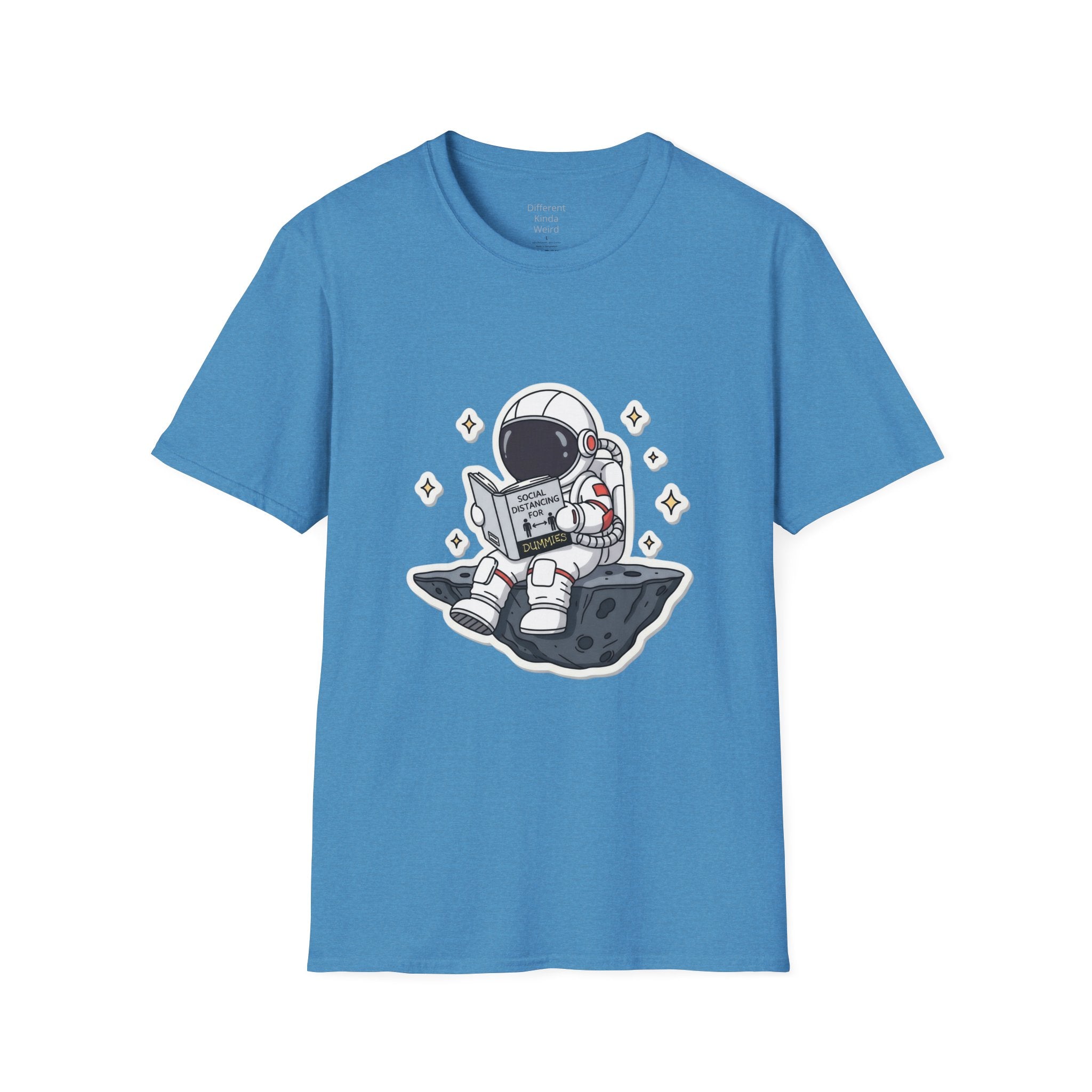 Astronaut Reading T-Shirt — Cute Space Explorer Graphic Tee
