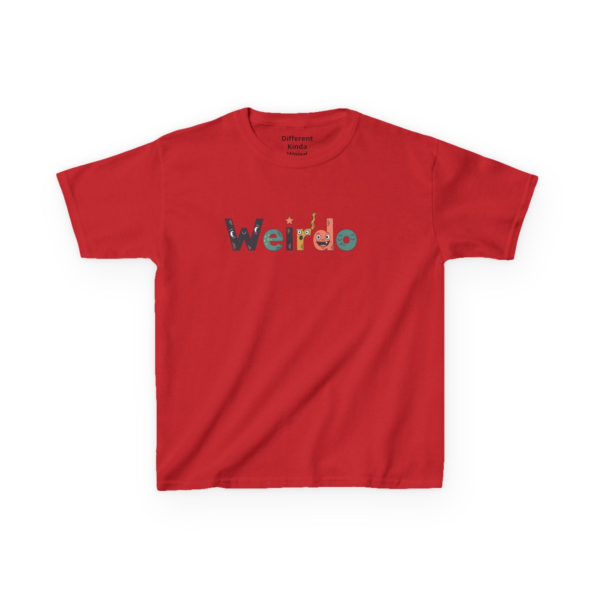 Kids Tee — 'Weirdo' Colorful Letter Graphic